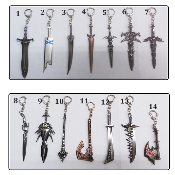 Buy Sword Keychain Weapon Model Sword Keychain Alloy car accessories